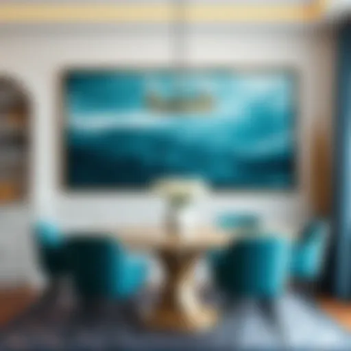 Teal Wall Art for Dining Rooms: A Comprehensive Exploration Introduction
