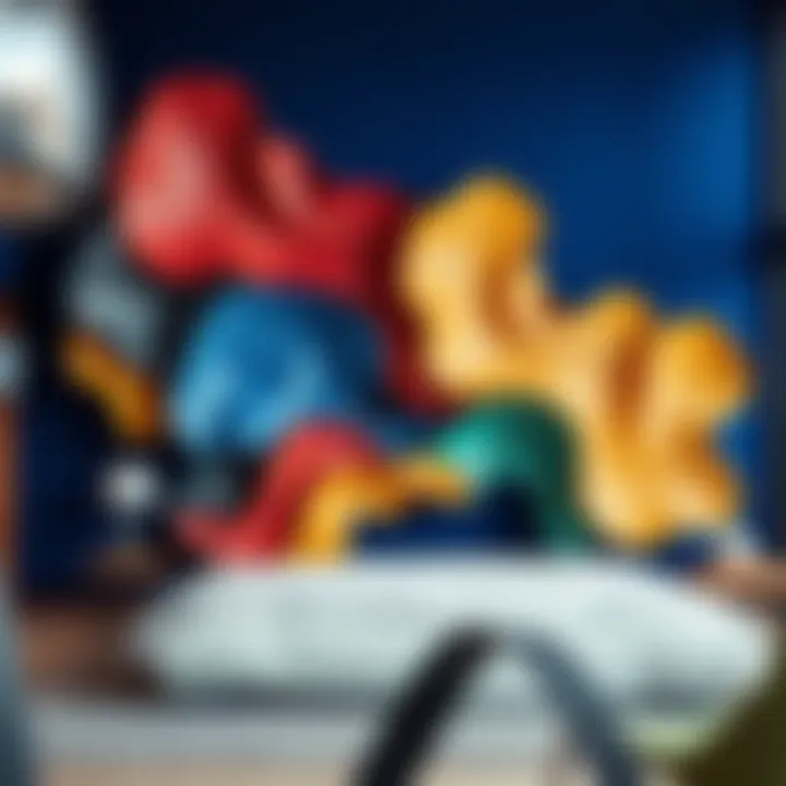 Abstract Giant Wall Sculpture A stunning giant wall sculpture that merges abstract forms with vibrant colors