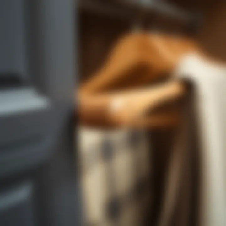 Eco-friendly wooden closet pull showcasing natural grain