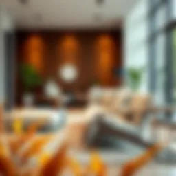 Stylish fold sofa chair in modern living room