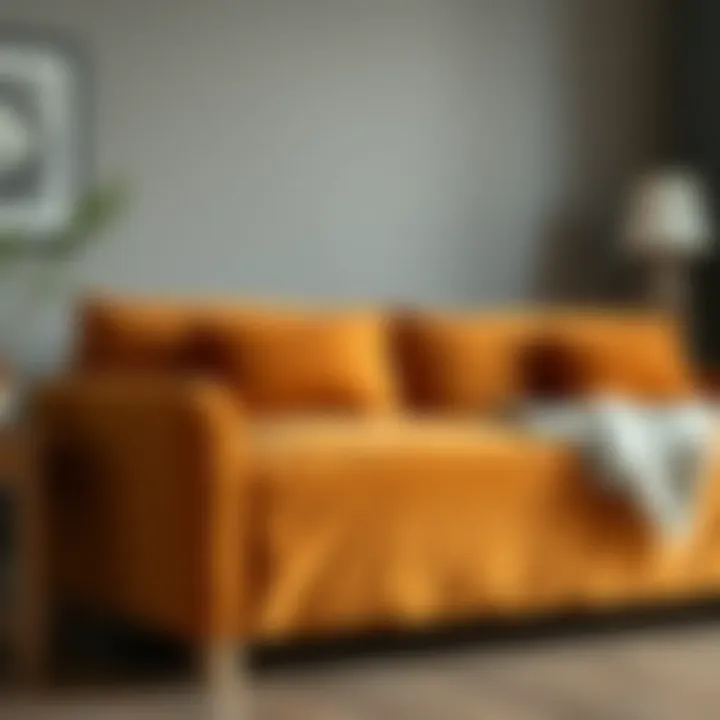 Selection of materials for couch covers