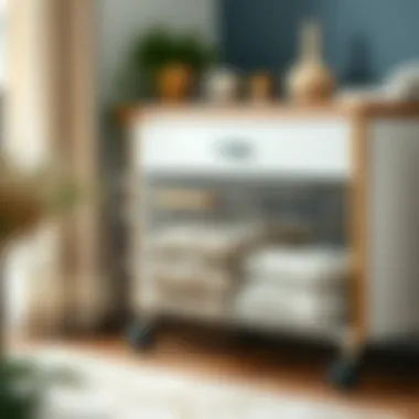 Elegant wire basket drawer design showcasing modern aesthetics