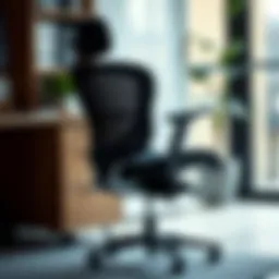 Ergonomic office chair with lumbar support