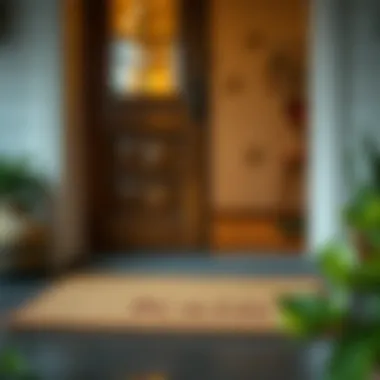 Functional design of a mud trapping doormat during rainy weather