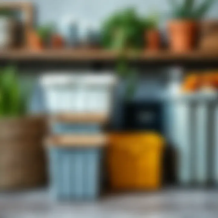 DIY projects featuring repurposed storage containers