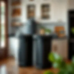 The Role of Black Garbage Cans in Kitchen Design and Utility Introduction