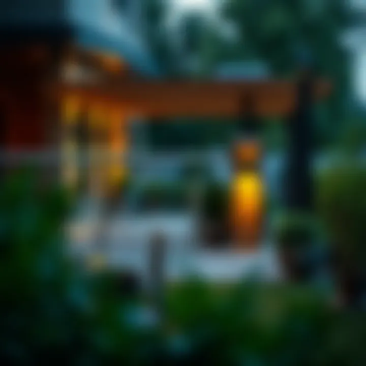Enhancing Outdoor Spaces with Solar Lighting Visual representation of outdoor spaces enhanced by solar lighting