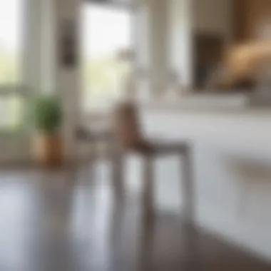 Elegant slope counter stool in a modern kitchen setting