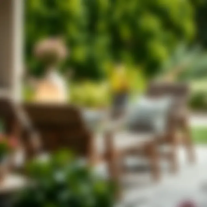 Variety of materials used in grey lawn chairs