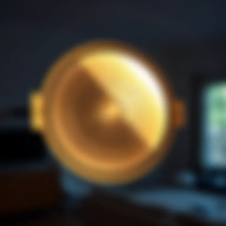 Close-up of smart can light features and controls