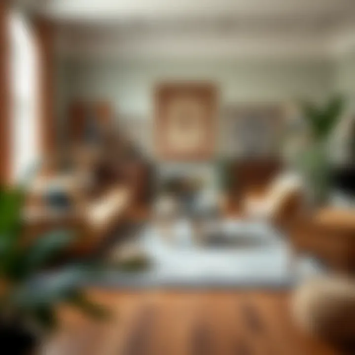 Aesthetic arrangement showcasing different rug styles