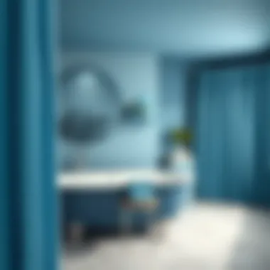 Color Palette: Shades of Blue for Bathroom Inspiration Color palette featuring shades of blue for bathroom decor inspiration