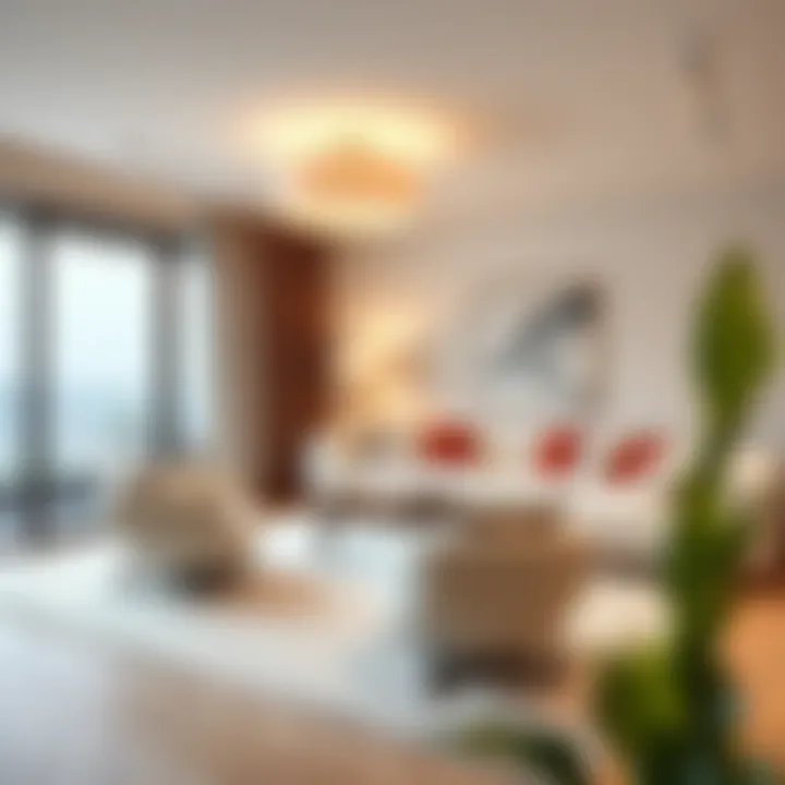 Elegant white low back chair in a modern living room setting