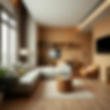 Innovative use of space in a small living room