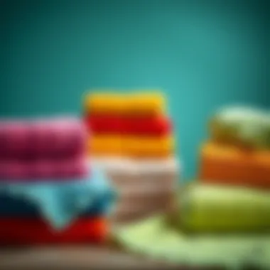 Exploring Color Psychology with Solid Towels Colorful display of solid color towels reflecting color psychology