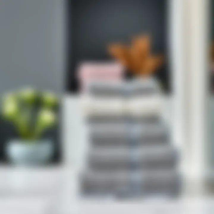 Stylish Towels Enhancing Contemporary Decor Stylish solid color towels complementing contemporary decor