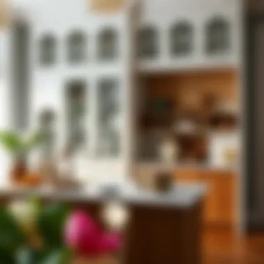 Variety of design styles for glass cabinet doors