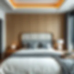 Elegant full size bed guard in a modern bedroom