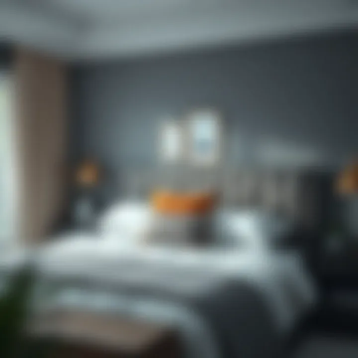 Stylish Bedroom with Pillow Topper A serene bedroom setting featuring a full size bed with a stylish pillow topper that complements the decor.
