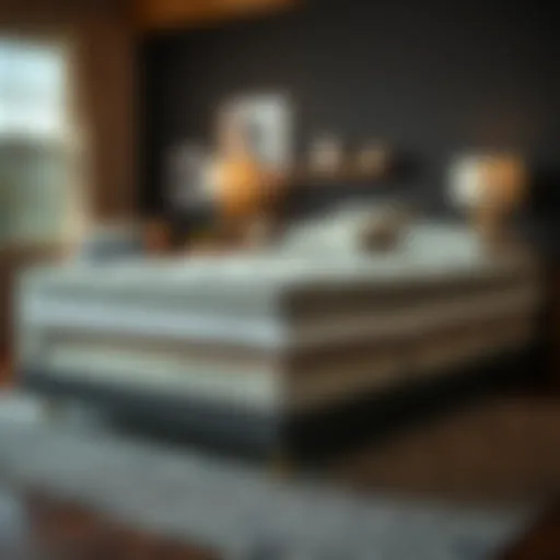 Exploring Comfort Layers in Full Mattresses A detailed view of a full mattress showcasing its comfort layers
