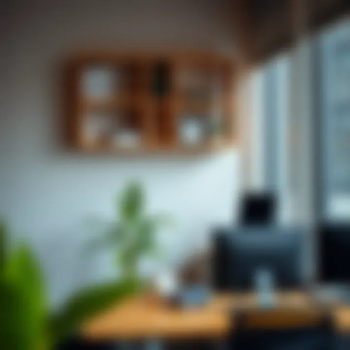 Modern Design Options for Corner Shelves Modern design options for corner shelving in an office