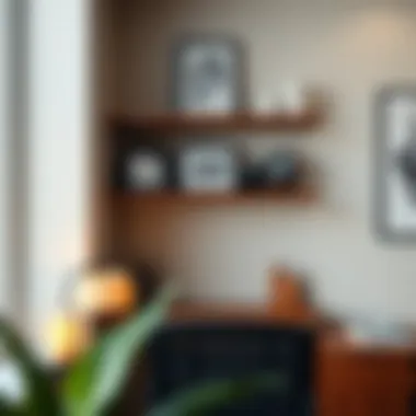 Personalized Corner Shelves Personalized corner shelves showcasing unique items