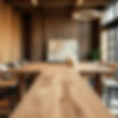 Diverse Natural Wood Finishes Variety of natural wood finishes and styles for dining tables.