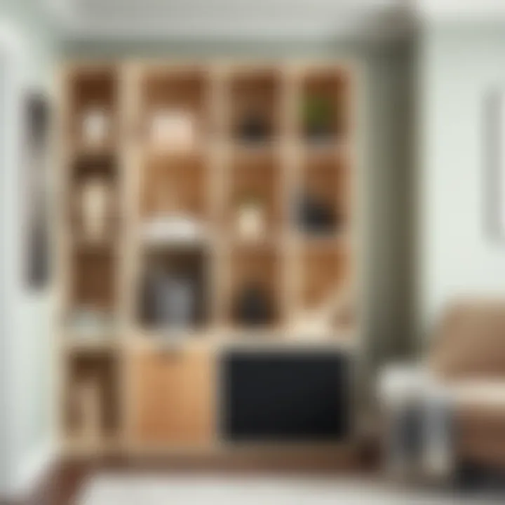 A stylish cubby storage unit showcasing versatility