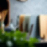 Stylish vertical plate holder showcasing elegant design