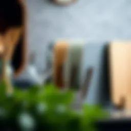 Stylish vertical plate holder showcasing elegant design