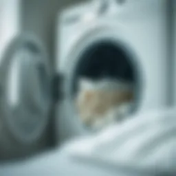 Washing machine with bed sheets